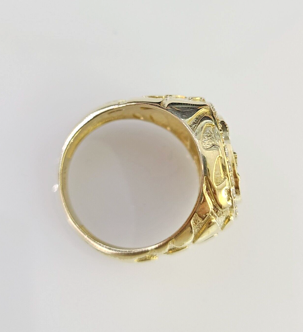 10k Men's Centenario Ring 50 Pesos 1947 Mexico 10kt Yellow Gold Casual Regular