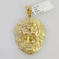 10k Roaring Lion Charm Pendant Mens REAL 10Kt Lion Head Yellow Gold