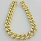 14k Yellow Gold Bracelet Mens Miami Cuban Link 13mm 8.5 Inch Box Clasp REAL