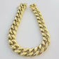 14k Yellow Gold Bracelet Mens Miami Cuban Link 13mm 8.5 Inch Box Clasp REAL