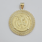 10kt Gold 1947 Mexican Centenario Coin Charm Pendant 50 pesos With 10k Bezel NEW