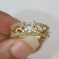 Real 10k Ring Engagement Yellow Gold Men Women Genuine