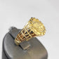 10k Medusa Head Ring Yellow Gold Men Women Real Genuine