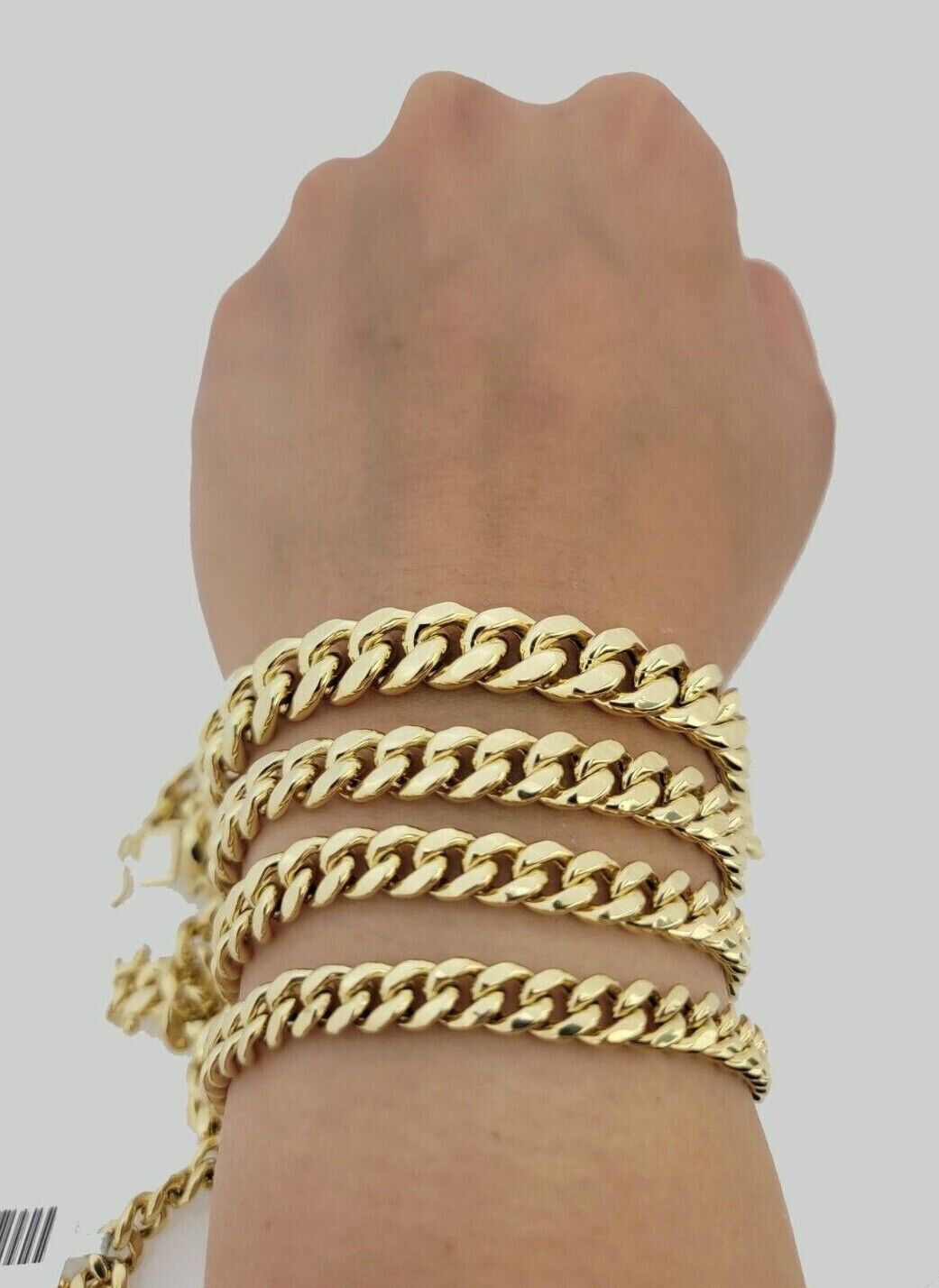 REAL 10kt Yellow Gold Bracelet Miami Cuban Link 6mm 7mm 8mm 9mm 7''-9" Inch SALE