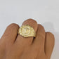 10k Medusa Head Ring Yellow Gold Men Women Real Genuine