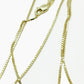 Real 10k Yellow Gold Ladies Chain Box Necklace Pendant 16"  18"  20 Inch 0.8mm