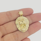 10kt Gold Miami Cuban Chain Lion Head Charm Pendant 3mm 16-28 Inch Necklace SALE