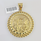 10k Last Supper Charm Pendant Mens REAL 10Kt Religious Medallion Yellow Gold