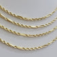 Real 10k Yellow Gold Milano Rope Chain Necklace 18"-24"Inches 3mm 10kt Men Women