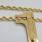 Real Solid Gold 14k Rope Chain Necklace 6mm 20-26" Inch Yellow Diamond Cut SALE