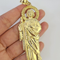 10k San Judas Charm Pendant Mens REAL 10Kt Saint Jude Yellow Gold