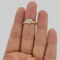 Real 10k Yellow Gold Diamond Promise Ring Women's Band 0.10 CT Genuine 10KT SALE