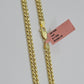 14k Yellow Gold Miami Cuban Link Chain Necklace  18'' 20" 22'' 24'' 26" Inch 5mm