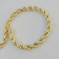 10k Yellow Gold Rope Bracelet 9" Inches Men Women 8mm REAL 10 KT CUSTOM LISTING