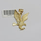 10k Gold Rope Chain Eagle Charm Pendant Set 22'' Inches 3mm Necklace REAL SALE
