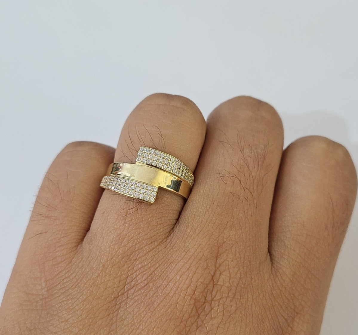 Real 10k Ring Engagement Yellow Gold Men Women Genuine