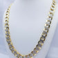 12MM Real Gold Mens Necklace Cuban Link 20-30" Diamond Cut 10k Yellow Gold Chain
