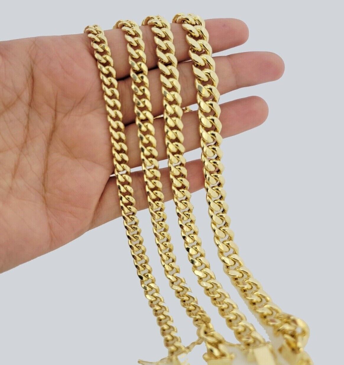 REAL 10kt Yellow Gold Bracelet Miami Cuban Link 6mm 7mm 8mm 9mm 7''-9" Inch SALE