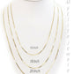 Real 10k Yellow Gold Ladies Chain Box Necklace Pendant 16"  18"  20 Inch 0.8mm