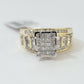 Ladies 14k Yellow Gold Ring Natural Diamond Women REAL , Wedding Engagement