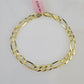 Real 14k Yellow Gold Figaro Bracelet 5mm 7.5 Inch Lobster Clasp Brand New 14KT