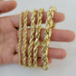 10k Yellow Gold Rope Bracelet 9" Inches Men Women 8mm REAL 10 KT CUSTOM LISTING