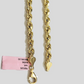 Real 14k Yellow Gold Rope Bracelet 5mm 8.5'' Inches Lobster Clasp New 14 KT SALE