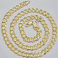 Solid 10k Gold Chain 9mm Mens Necklace Cuban Curb Link 26 Inch REAL 10KT STRONG