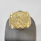 10k 50 Pesos Coin Centenario Ring Yellow Gold Men Women Real Genuine