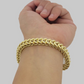 Real 10k Yellow Gold Franco Bracelet 8" Inches 8mm 10kt Men Women BRAND NEW SALE