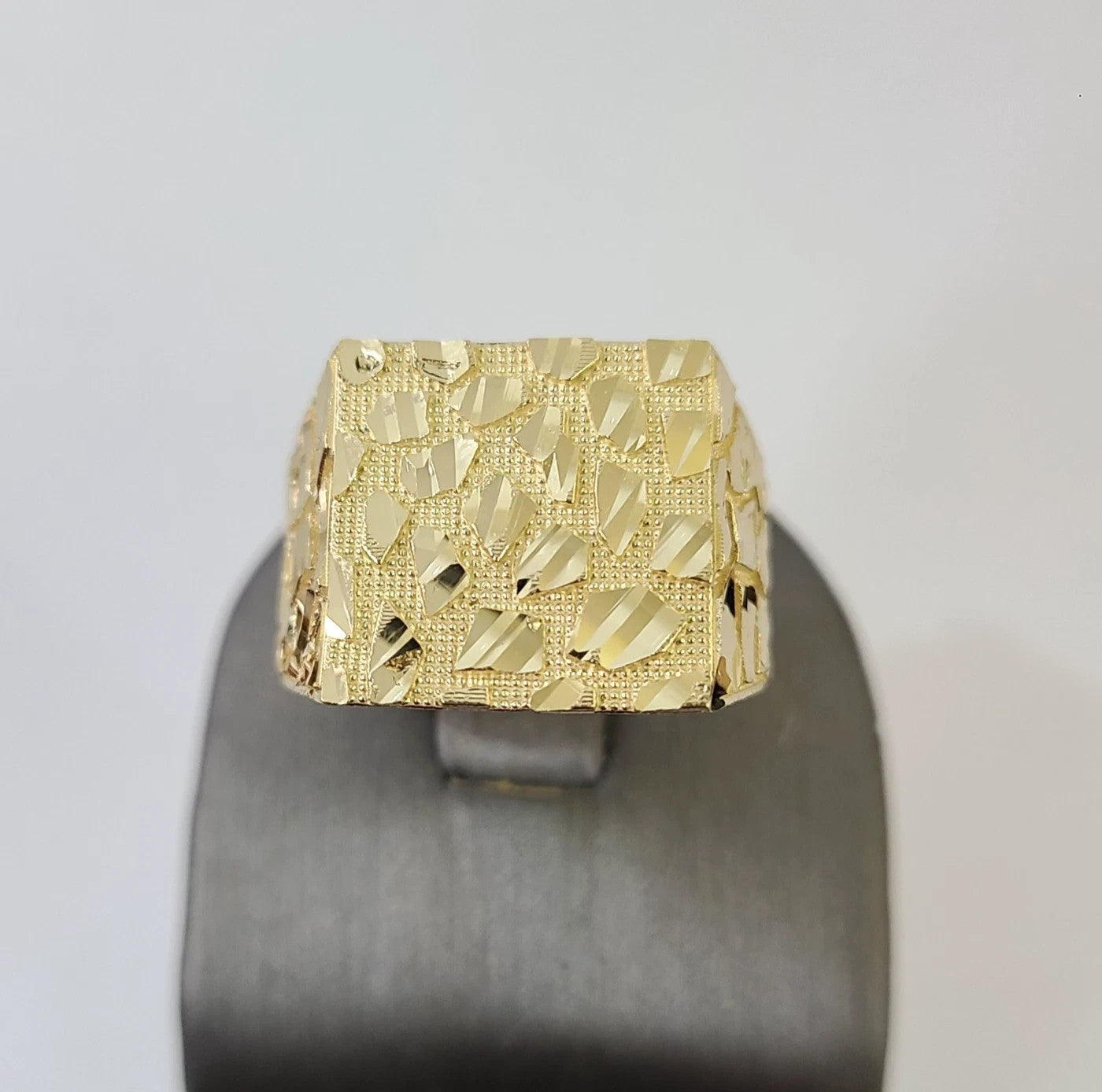 14k Nugget Ring Yellow Gold Women Men Real Genuine 14KT