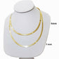 Real 10k Gold 3mm Herringbone Chain Necklace 18" 20" 22" 24 Men Women