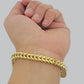 Real 10k Yellow Gold Bracelet Franco 8 Inch 4mm 5mm 6mm 10kt Mens BRAND NEW SALE