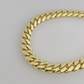 REAL 14k Gold Bracelet Miami Cuban Link 6mm 8 Inch Solid Box Clasp 10KT