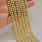 Real 14k Yellow Gold Monaco Chain Necklace 20" 22'' 24'' 26" Inch 7mm 14kt SALE