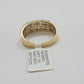 Real 10k Yellow Gold Diamond Mens Ring Band Wedding Engagement, Unique, Genuine