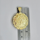 Real 10k Jesus Virgin Mary Charm Pendant Yellow Gold 1.8 Inch Chain Necklace New