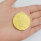 Mexico Gold 50 Pesos 1821 1947 Date Copy Coin SOLID 14k Gold Charm Centenario