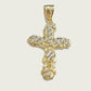 Real 10k Gold Cross Charm Pendant Chain SET 18-26" Miami Cuban Link Necklace Men