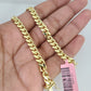 REAL 14k Gold Bracelet Miami Cuban Link 6mm 8 Inch Solid Box Clasp 10KT