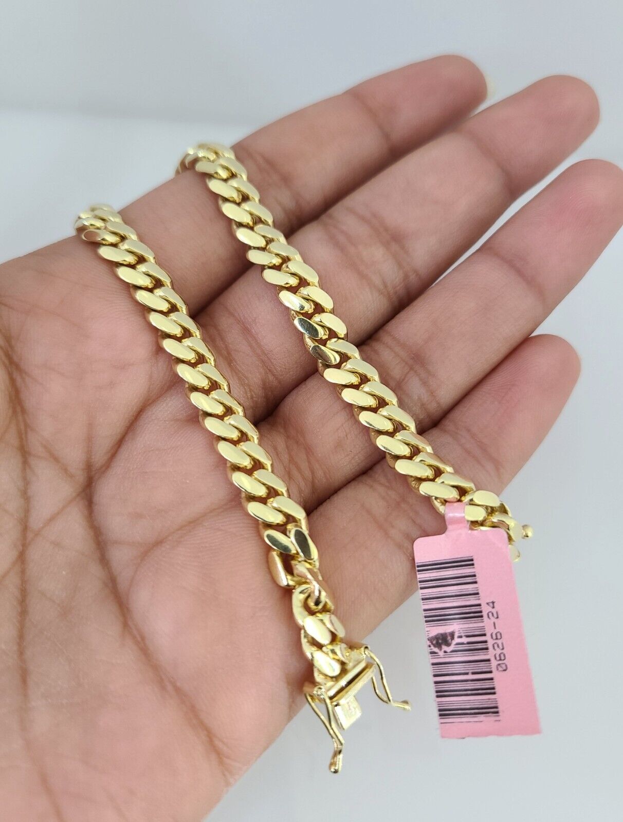 REAL 14k Gold Bracelet Miami Cuban Link 6mm 8 Inch Solid Box Clasp 10KT