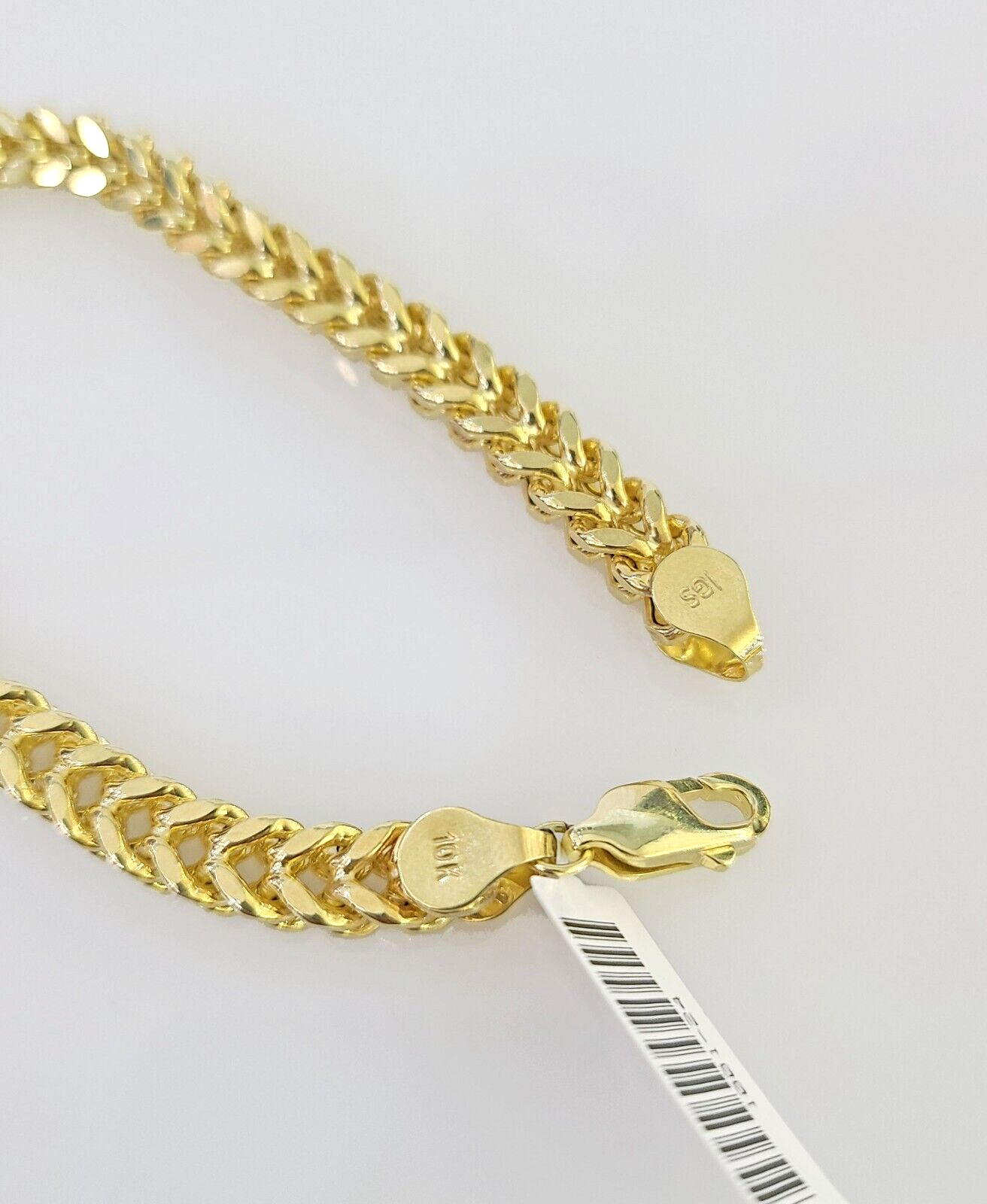 Real 10k Yellow Gold Franco Bracelet 8" Inches 6mm 10kt Men Women BRAND NEW SALE