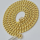 Real 10k Gold Chain Necklace Miami Cuban Link 18"-28" Inch 8mm Box Lock 10kt Men