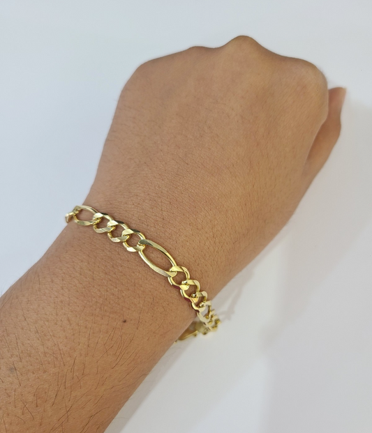 thumbnail image 2 of 10K Yellow Gold Rope Bracelet 10mm 8.5 Inch Mens Solid Gold Lobster Lock 2 of 5
