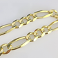 Real 14k Yellow Gold Figaro Bracelet 8mm 8 Inch Lobster Clasp Brand New 14KT