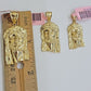 14k Yellow Gold Pendant Jesus Head Charm 14kt Yellow Gold For Men Different Size