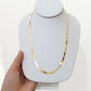 Real 10k Gold 3mm Herringbone Chain Necklace 18" 20" 22" 24 Men Women