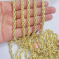 Real 14k Yellow Gold Rope Chain Necklace 2.5mm 3mm 4mm 5mm 18-26 Inch Men Women