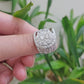 14k White Gold Diamond Ring & Band Ladies 4CTW Wedding Engagement Solid REAL