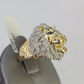 Real 10k Diamond Ring Roaring Lion Men 10kt Yellow Gold Casual Ring Size 6 7 8 9 10 11 & 12
